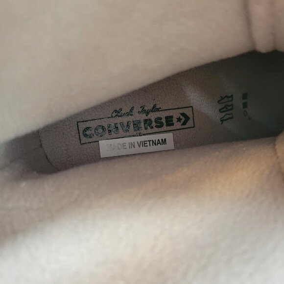 Converse Chuck 70 De Luxe Boot Womens Size 10.5 Platform Heeled Beige - Picture 8 of 11